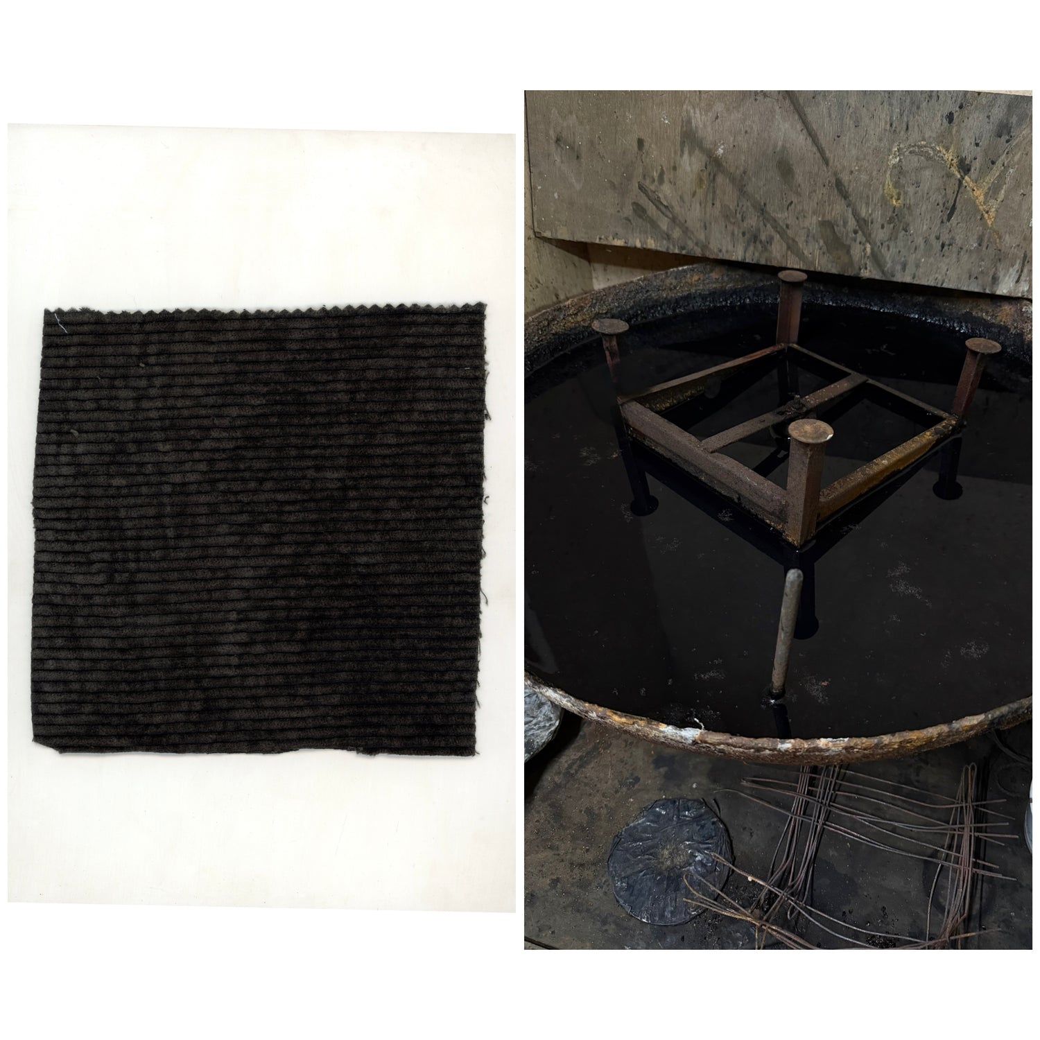 Natural Dyeing on Corduroy