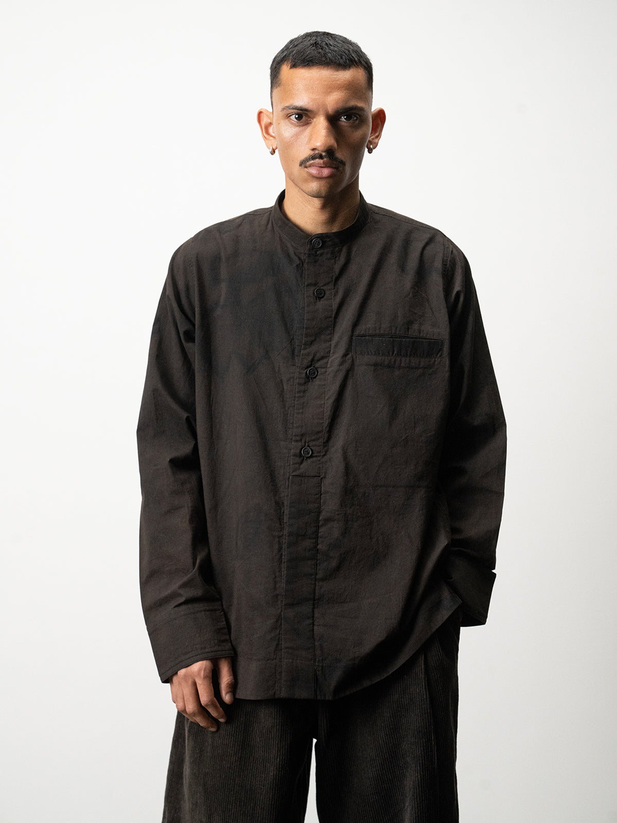 Band Collar Shirt