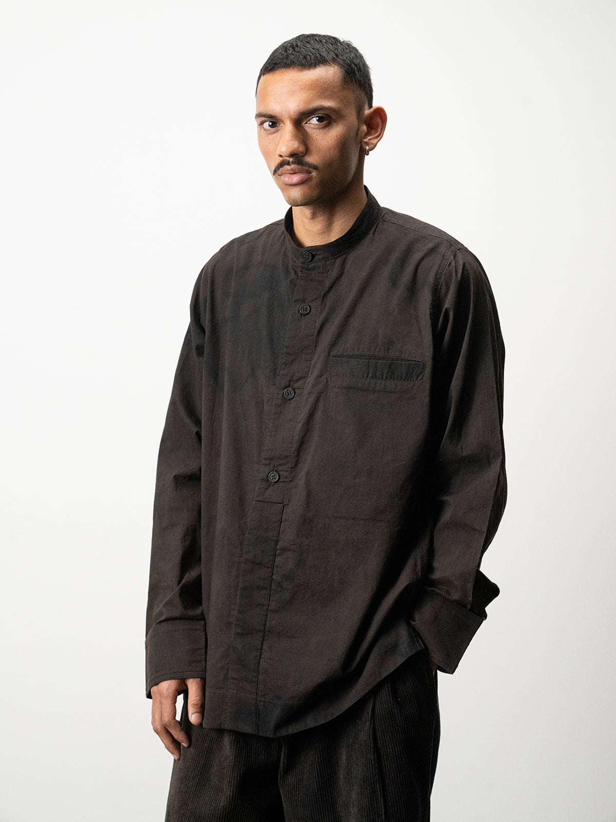 Band Collar Shirt