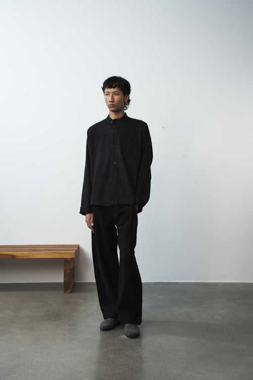 Band Collar Shirt
