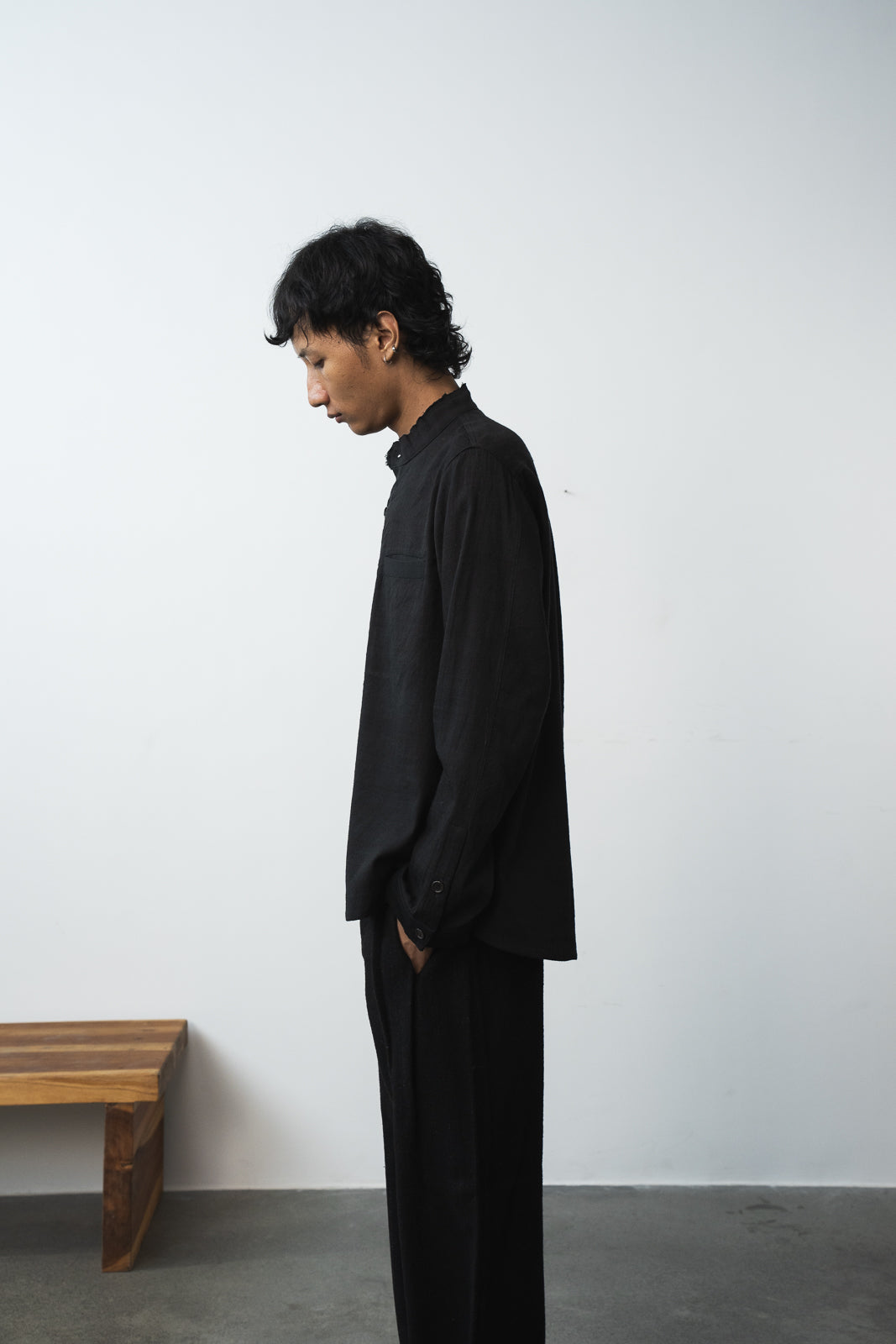 Band Collar Shirt