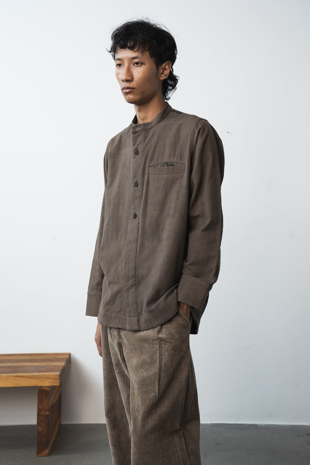 Band Collar Shirt
