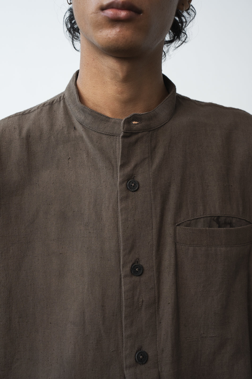 Band Collar Shirt